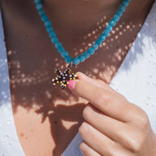 Cargar imagen en el visor de la galería, COLLAR PIEDRA TURQUESA ESTRELLA LILA