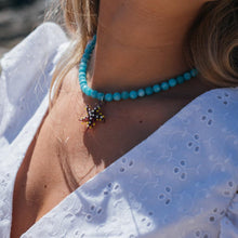Cargar imagen en el visor de la galería, COLLAR PIEDRA TURQUESA ESTRELLA LILA