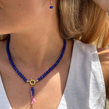 Cargar imagen en el visor de la galería, COLLAR PIEDRA AZUL PESCADO AZUL