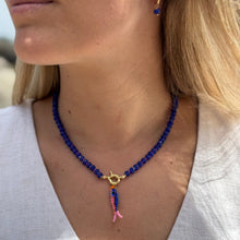Cargar imagen en el visor de la galería, COLLAR PIEDRA AZUL PESCADO AZUL