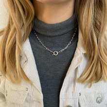 Cargar imagen en el visor de la galería, COLLAR PLATA CADENA MARINERO - Piedra Marina