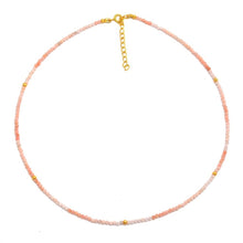 Cargar imagen en el visor de la galería, CHOKER GOLD ÓPALO ROSADO