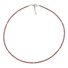 Cargar imagen en el visor de la galería, CHOKER PLATA GRANATE