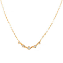 Cargar imagen en el visor de la galería, COLLAR GOLD 5 ZIRCONES