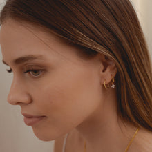 Cargar imagen en el visor de la galería, ARGOLLA FLOR ZIRCONES GOLD