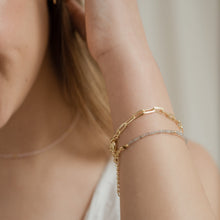Cargar imagen en el visor de la galería, PULSERA GOLD LABRADORITA