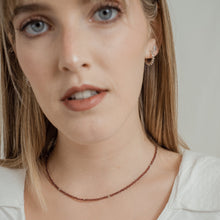 Cargar imagen en el visor de la galería, CHOKER PLATA GRANATE