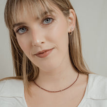 Cargar imagen en el visor de la galería, CHOKER PLATA GRANATE