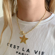 Cargar imagen en el visor de la galería, COLLAR GOLD CADENA MARINERO ESTRELLA