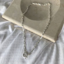 Cargar imagen en el visor de la galería, COLLAR PLATA CADENA MARINERO - Piedra Marina