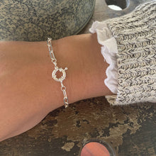 Cargar imagen en el visor de la galería, PULSERA PLATA CADENA MARINERO - Piedra Marina
