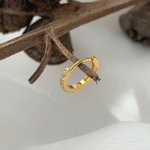 Cargar imagen en el visor de la galería, ARGOLLA ZIRCÓN GOLD