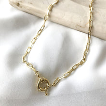 Cargar imagen en el visor de la galería, COLLAR GOLD CADENA MARINERO - Piedra Marina