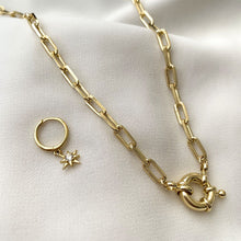 Cargar imagen en el visor de la galería, COLLAR GOLD CADENA MARINERO - Piedra Marina