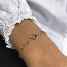 Cargar imagen en el visor de la galería, PULSERA GOLD CADENA MARINERO - Piedra Marina