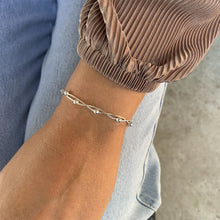 Cargar imagen en el visor de la galería, PULSERA PLATA BALLS DOBLE