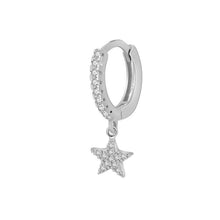 Cargar imagen en el visor de la galería, ARGOLLA ESTRELLA ZIRCÓN PLATA