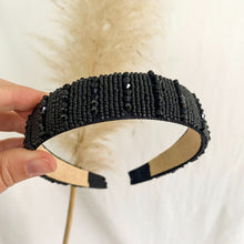 Cargar imagen en el visor de la galería, CINTILLO BRILLO NEGRO