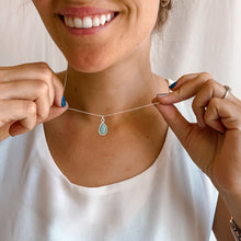 Cargar imagen en el visor de la galería, COLLAR PLATA AMAZONITA