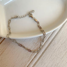 Cargar imagen en el visor de la galería, PULSERA PLATA CADENA ESLABONES