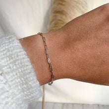 Cargar imagen en el visor de la galería, PULSERA PLATA CADENA ESLABONES