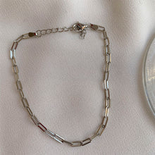 Cargar imagen en el visor de la galería, PULSERA PLATA CADENA ESLABONES