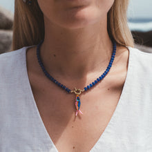 Cargar imagen en el visor de la galería, COLLAR PIEDRA AZUL PESCADO AZUL
