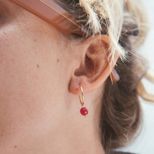 Cargar imagen en el visor de la galería, ARGOLLAS GOLD PIEDRA NARANJA
