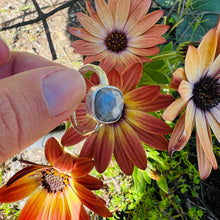 Cargar imagen en el visor de la galería, ANILLO PLATA PIEDRA RUSTICO
