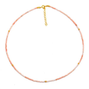 CHOKER GOLD ÓPALO ROSADO