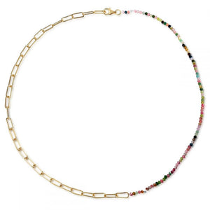 CHOKER GOLD TURMALINA