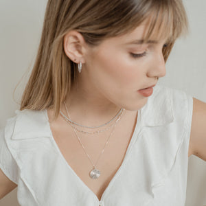CHOKER PLATA AGUA MARINA