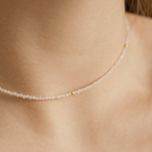 CHOKER GOLD ÓPALO ROSADO