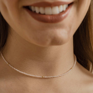 CHOKER GOLD ÓPALO ROSADO