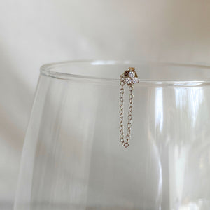 ARO ZIRCON CADENA PLATA