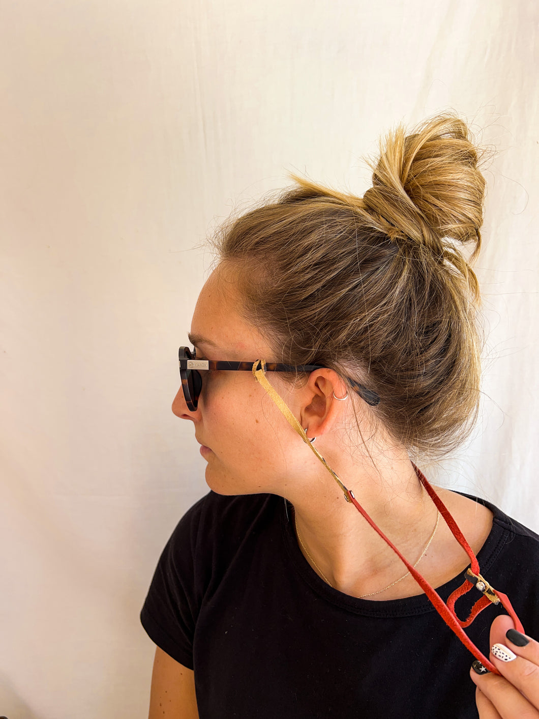 STRAP ROJO Y LEOPARDO