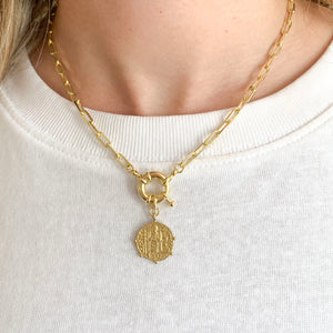 COLLAR GOLD CADENA MARINERO ROMANO