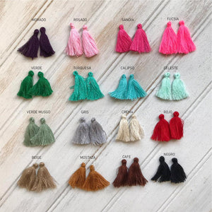 STRAPS POMPONES GAMUZA - Piedra Marina