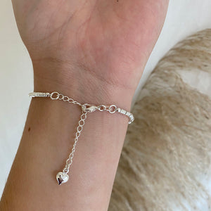 PULSERA PLATA TUBITOS